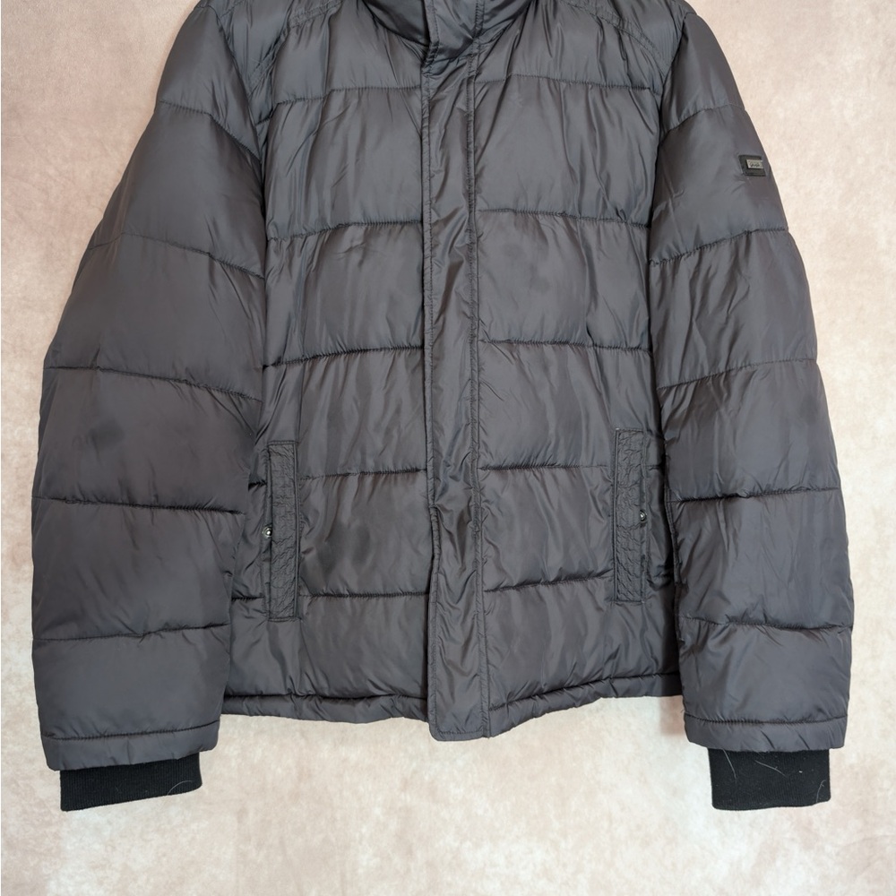 Calvin Klein Men’s Winter Coat Jackets Bomber Pockets Grey Full Zip